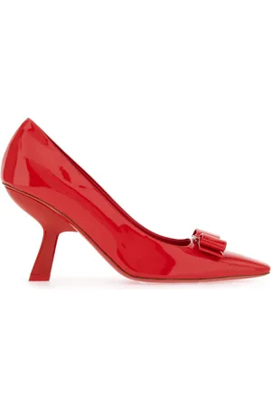 Salvatore Ferragamo Vara Bow 85mm patent leather pumps