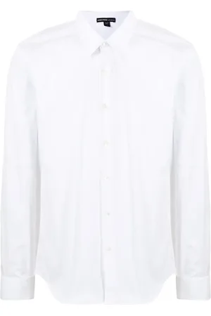 James Perse Matte stretch-poplin shirt