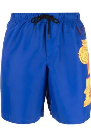 VERSACE Colonna-print swim shorts