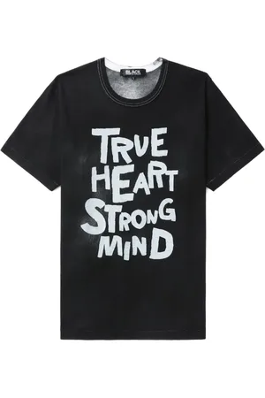 Comme des Garçons Slogan-print cotton T-shirt