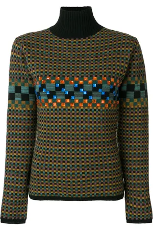 Jean Paul Gaultier Square pattern knit jumper