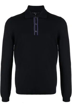 Gucci Logo-embroidered wool polo shirt