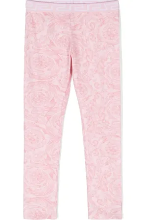VERSACE Barocco-print stretch-cotton leggings