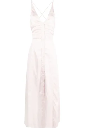 Ganni Cut-out halterneck dress
