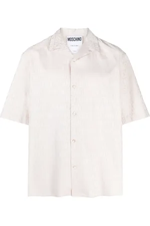 Moschino Logo-jacquard cotton shirt