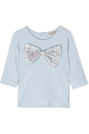 HUCKLEBONES LONDON Bow-detail long-sleeve T-shirt