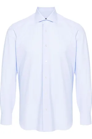 BARBA Geometric-pattern shirt