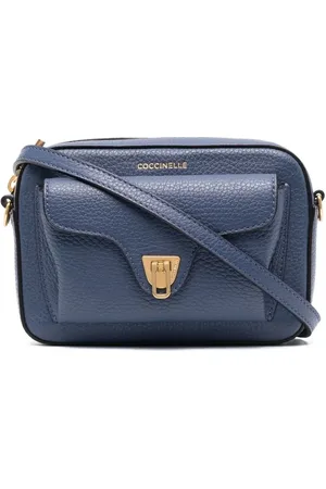 Coccinelle Logo-stamp leather crossbody bag
