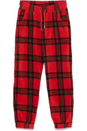Mini Rodini Tartan-pattern track pants