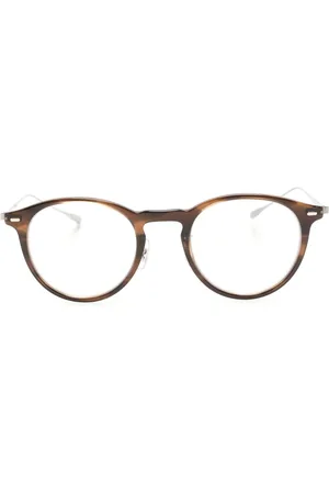 Eyevan 7285 Tortoiseshell round-frame glasses