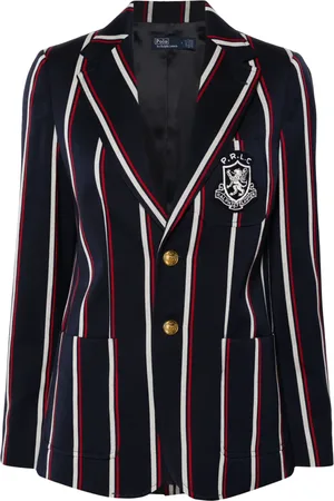 Ralph Lauren Striped single-breasted blazer