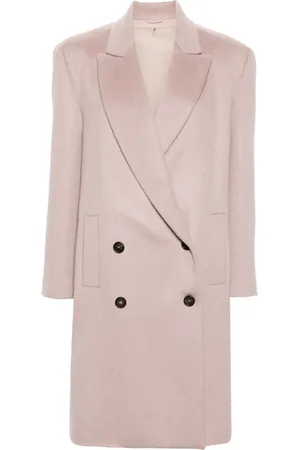 Brunello Cucinelli Double-breasted cashmere coat