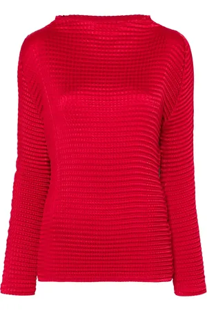 Issey Miyake Suede Like Pleats top