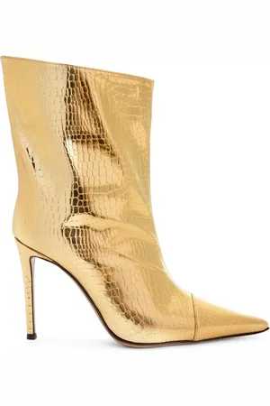 ALEXANDRE VAUTHIER Alex metallic finish 105mm ankle boots