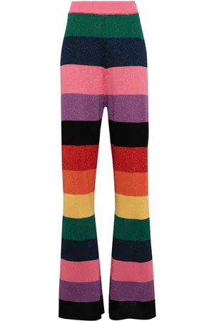 OLIVIA RUBIN Ali stripe-pattern trousers