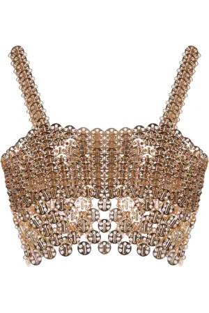 Paco rabanne Chain-link crop top