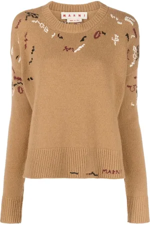 Marni Embroidered round neck jumper