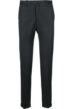 BRIGLIA Mid-rise virgin wool tapered trousers