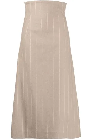 Litkovskaya Pinstripe A-line skirt