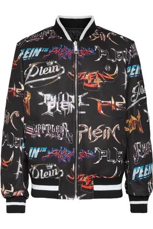 Philipp Plein Lettering reversible bomber jacket