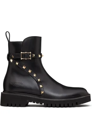 VALENTINO GARAVANI Rockstud 40mm leather ankle boots