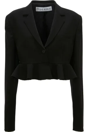 J.W.Anderson Ruffled-trim cropped blazer