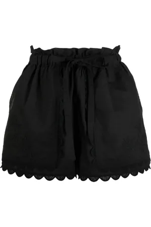 ULLA JOHNSON Nellie embroidered shorts