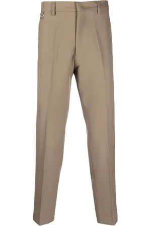 LOW BRAND Pressed-crease cropped trousers