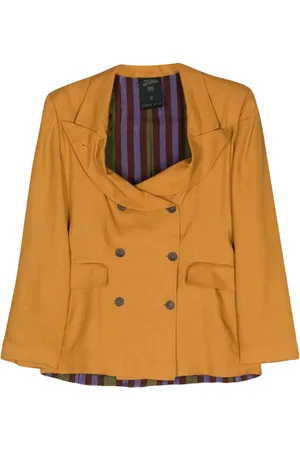 Jean Paul Gaultier 1990s linen double-breasted blazer