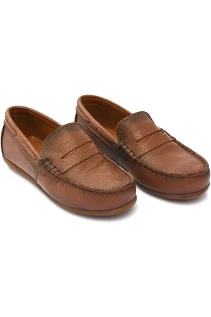 M. Moustache Leather penny loafers