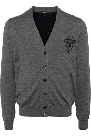 Gucci Crest print cardigan
