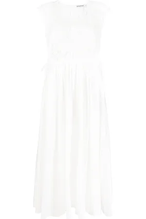 Self-Portrait Macrame Lace Organic Cotton Dress