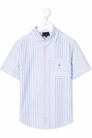FAY Rainbow-stripe shirt