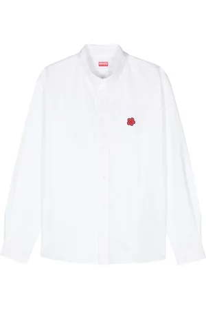 Kenzo Boke Flower-embroidered cotton shirt
