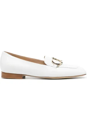 Casadei Logo plaque leather loafers