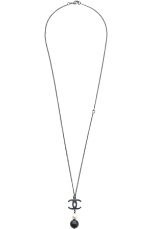 CHANEL 2014 CC faux-pearl necklace
