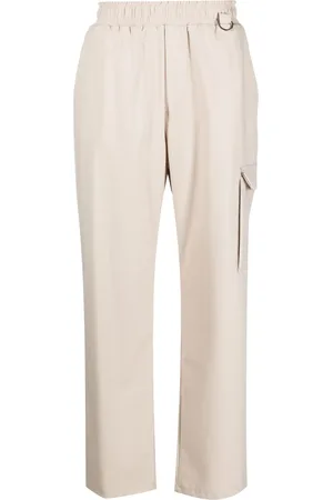 Family First Elastic-waist straight-leg trousers