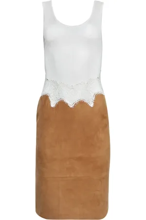 CHRISTOPHER ESBER Ribbed suede dress