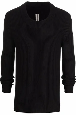 Rick Owens Cashmere-blend ribbed knit jumper