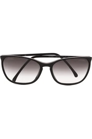 CHANEL 2000s rectangle-frame sunglasses