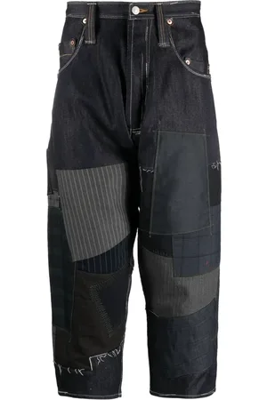 JUNYA WATANABE Patchwork-design cropped trousers