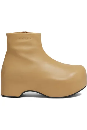 Marni Logo-debossed leather boots
