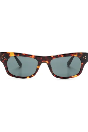 Linda Farrow Tortoiseshell rectangle-frame sunglasses