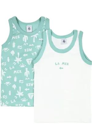 Petit Bateau Cotton tank tops (set of two)