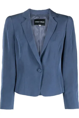 Giorgio Armani 2000s single-breasted silk blazer
