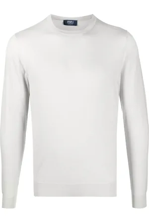 FEDELI Ribbed crew neck jumper