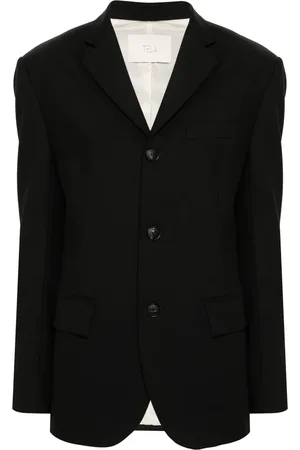 TELA Cotton-blend single-breasted blazer