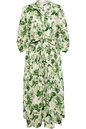 Cara Cara Raya botanical-print cotton dress