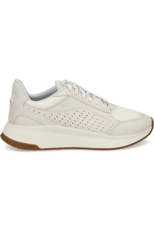 HUGO BOSS TTNM EVO mesh-panel leather sneakers
