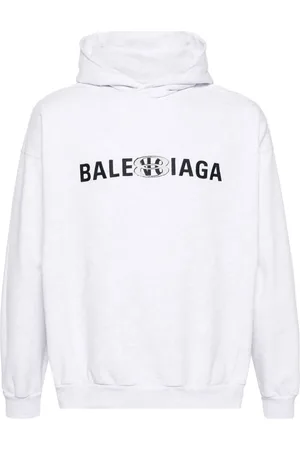 Balenciaga Terry-cloth cotton hoodie
